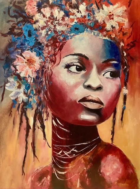 Prix du public remporté par Annie Clausse avec sa peinture à l’huile ”Grâce et sérénité” Image